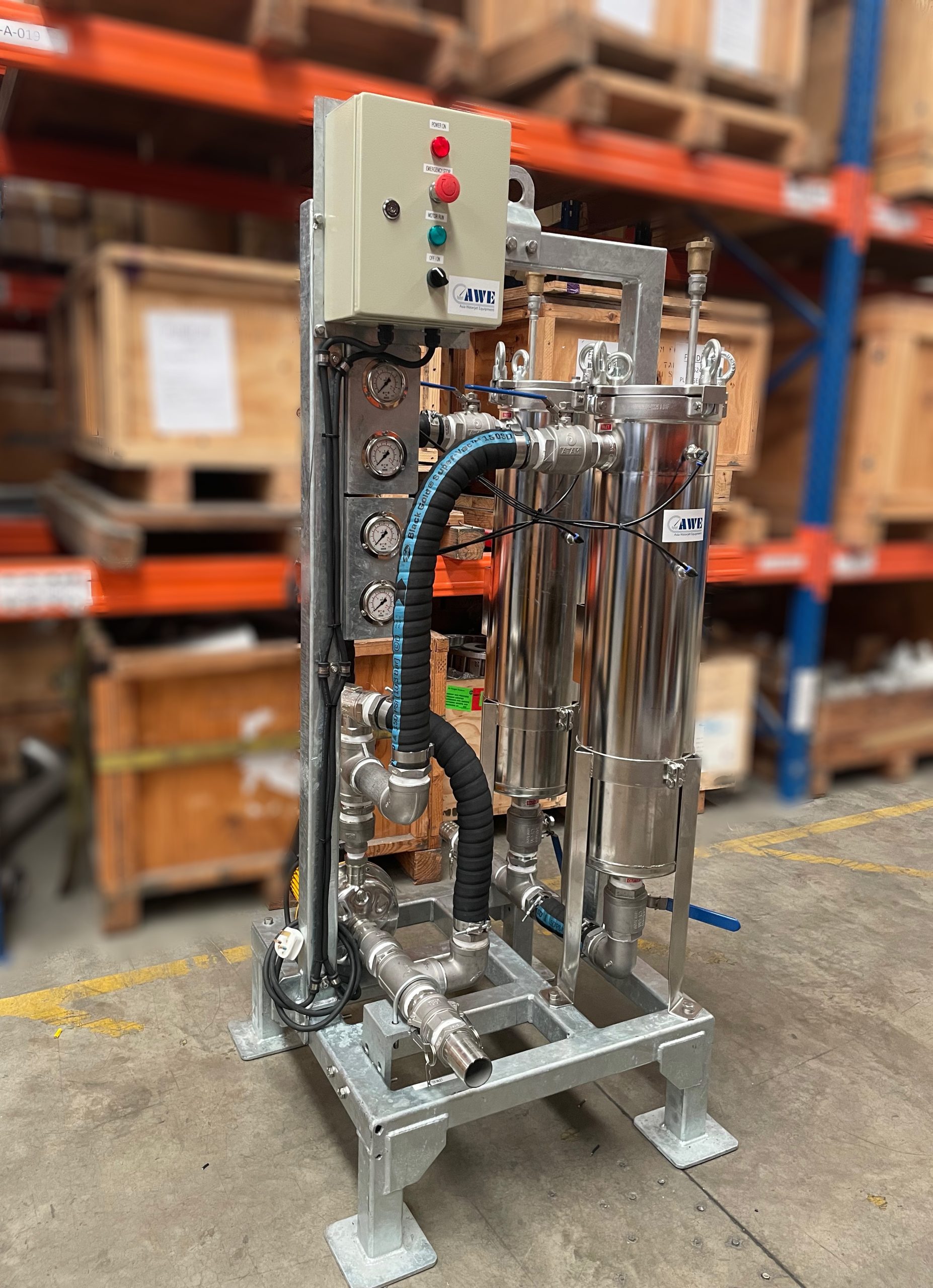 Dual Filtration Skid Asia Waterjet Equipment